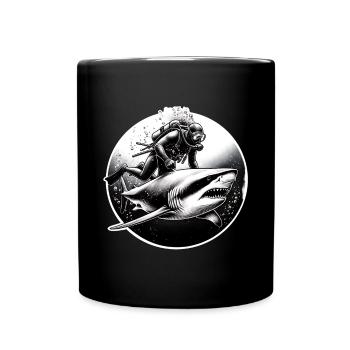 Diving Divers - Full Colour Mug - black - Front