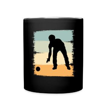 Boule Boccia Boule player - Full Colour Mug - black - Front