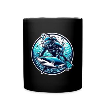 Plongeurs - Mug uni - noir - Devant