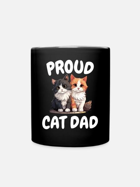 Fier amoureux des chats - Chatte Joie pour - Mug uni - noir