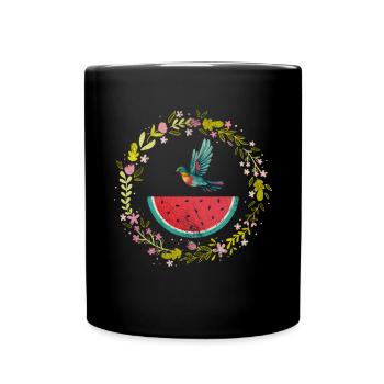 Watermelon - Full Colour Mug - black - Front