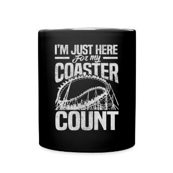 Vintage Rollercoaster Crew I Familie Achterbahn - Tasse einfarbig - Schwarz - Vorne