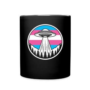 Alien UFO Alien Galaxy Geschnek - Full Colour Mug - black - Front