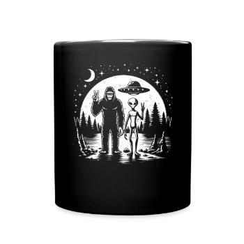 Alien - Tasse einfarbig - Schwarz - Vorne