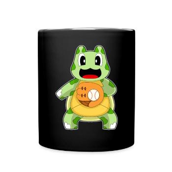 Gant de baseball Turtle - Mug uni - noir - Devant