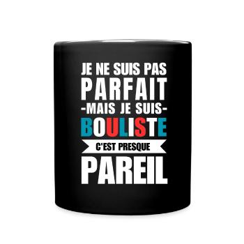 I'm not perfect, but I'm a bowler. - Full Colour Mug - black - Front