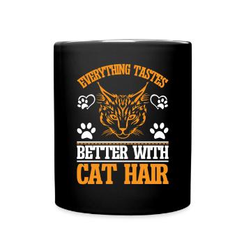 Cat Mom Gifts - Tasse einfarbig - Schwarz - Vorne