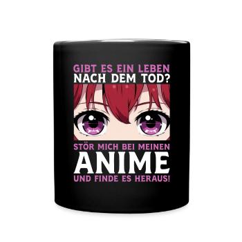 Anime Manga Otaku Japan Waifu Anime Girl Cosplay - Tasse einfarbig - Schwarz - Vorne