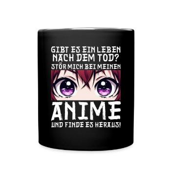 Anime Manga Otaku Japan Waifu Anime Girl Cosplay - Tasse einfarbig - Schwarz - Vorne