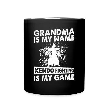 Mamie est mon nom Le combat de Kendo est mon jeu - Ken - Mug uni - noir - Devant