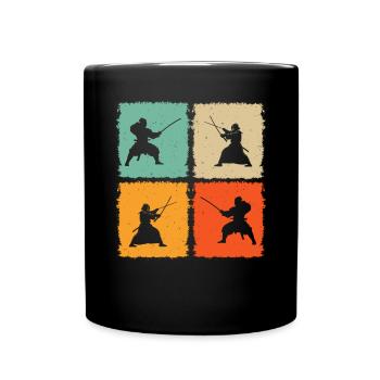 Combattant japonais Kendo Arts Martiaux Kendo Wr - Mug uni - noir - Devant