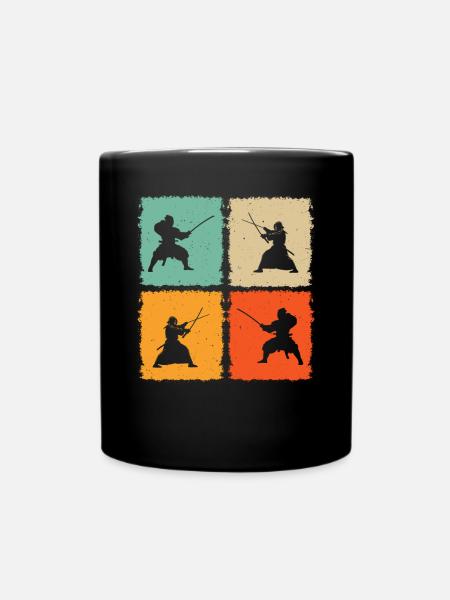 Japanese Kendo Fighter Kendo Martial Arts Kendo Wr - Tasse einfarbig - Schwarz