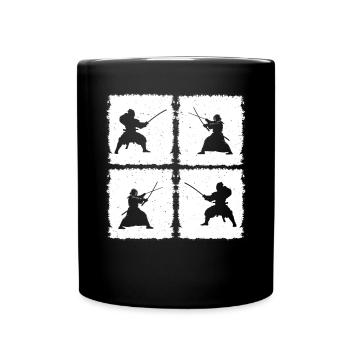 Combattant japonais Kendo Lutteur Kendo Martia - Mug uni - noir - Devant