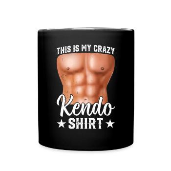 C’est mon t-shirt de Kendo fou Lutteur de Kendo - Mug uni - noir - Devant