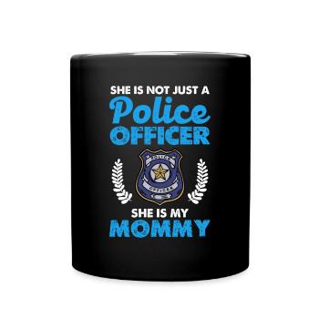 Ce n’est pas seulement une policière, c’est la mienne - Mug uni - noir - Devant