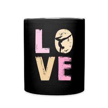 Danse Amour Silhouette Motif Sportif - Mug uni - noir - Devant