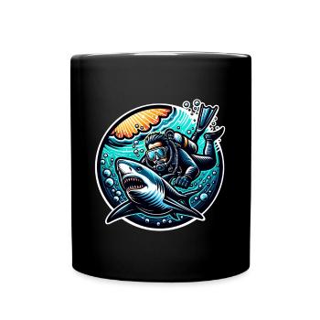 Diving Divers - Full Colour Mug - black - Front