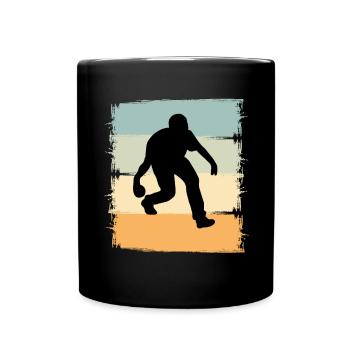 Boule Boccia Boule player - Full Colour Mug - black - Front