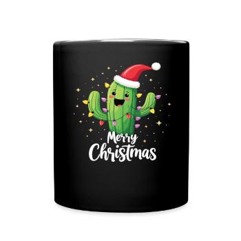 Cactus Christmas Cactus Cacti - Full Colour Mug - black - Front