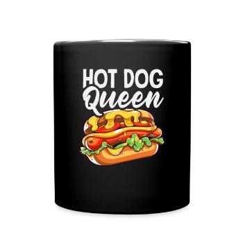 Hot Dog Queen Enthousiasme épicé - Mug uni - noir - Devant