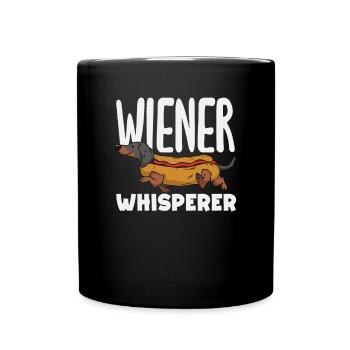 Hot Dog Lover: Viennese Whisperer - Full Colour Mug - black - Front