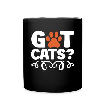 Cat Mom Gifts - Tasse einfarbig - Schwarz - Vorne