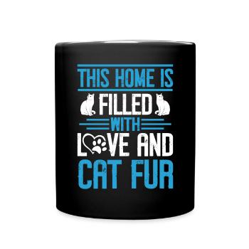 Cat Mom Gifts - Tasse einfarbig - Schwarz - Vorne