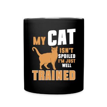 Cat Mom Gifts - Tasse einfarbig - Schwarz - Vorne