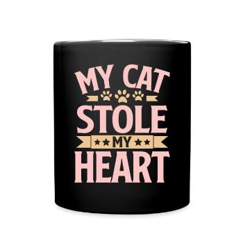 Cat Mom Gifts - Tasse einfarbig - Schwarz - Vorne