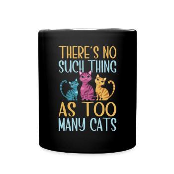 Cat Mom Gifts - Tasse einfarbig - Schwarz - Vorne