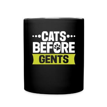 Cat Mom Gifts - Tasse einfarbig - Schwarz - Vorne