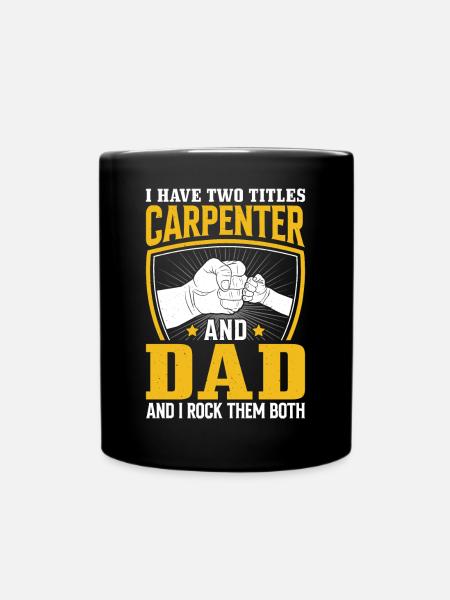 charpentier papa rock les deux menuisier menuisier - Mug uni - noir