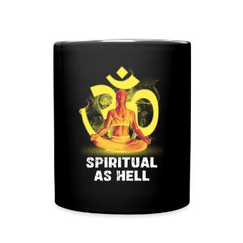 Spiritualité : Om Meditation Art - Mug uni - noir - Devant