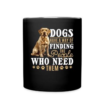 Labrador Lover Dog Owner - Full Colour Mug - black - Front
