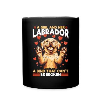 Labrador Lover Dog Owner - Full Colour Mug - black - Front