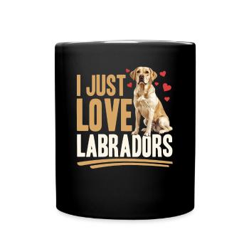 Labrador Lover Dog Owner - Full Colour Mug - black - Front
