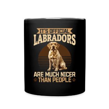Labrador Lover Dog Owner - Full Colour Mug - black - Front