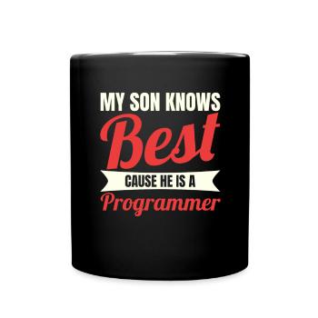 Software Developer Son - Full Colour Mug - black - Front