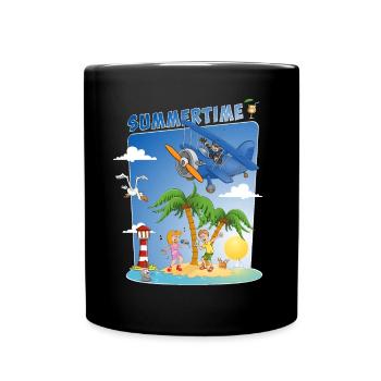 Colorful and cheerful summer image - Full Colour Mug - black - Front