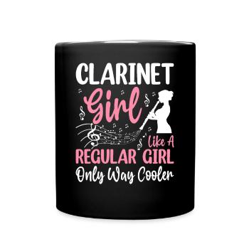 Clarinette Fille Juste Beaucoup Plus Cool Jeux Drôles - Mug uni - noir - Devant