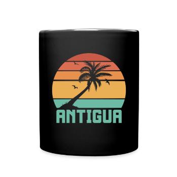 Antigua-Barbuda Île des Caraïbes Cadeau de vacances - Mug uni - noir - Devant