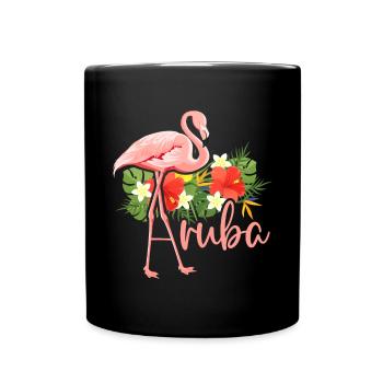 Aruba Caribbean Summer Ocean Beach Gift - Full Colour Mug - black - Front