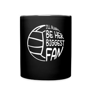 i ll always be her biggest fan - Tasse einfarbig - Schwarz - Vorne