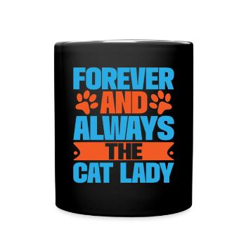 Cat Mom Gifts - Tasse einfarbig - Schwarz - Vorne