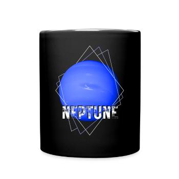 Neptune Planet - Full Colour Mug - black - Front