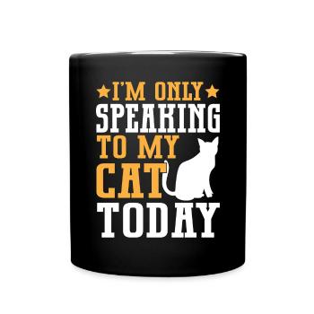 Cat Mom Gifts - Tasse einfarbig - Schwarz - Vorne