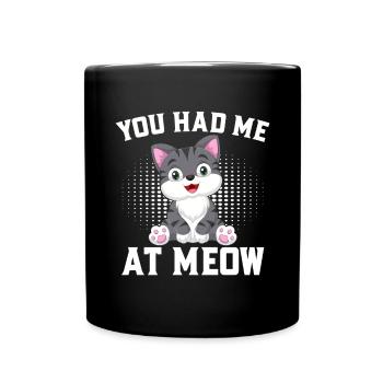 Cat Mom Gifts - Tasse einfarbig - Schwarz - Vorne