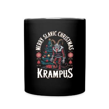 Krampus Knecht Ruprecht Weihnachten Nikolaus - Tasse einfarbig - Schwarz - Vorne