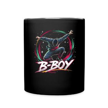 B-Boy Breakdance Breakdancer Urban Hip Hop - Full Colour Mug - black - Front