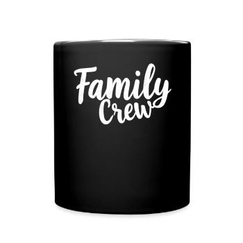 Family Crew Family Large Family Families - Full Colour Mug - black - Front
